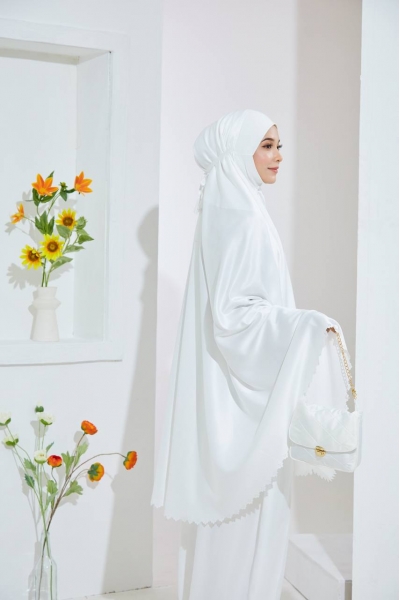 Telekung Juwita Snow White